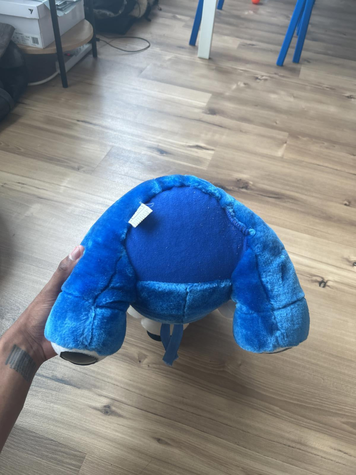 Rare 80s Vintage Antique Sailor Blue Plush Bear