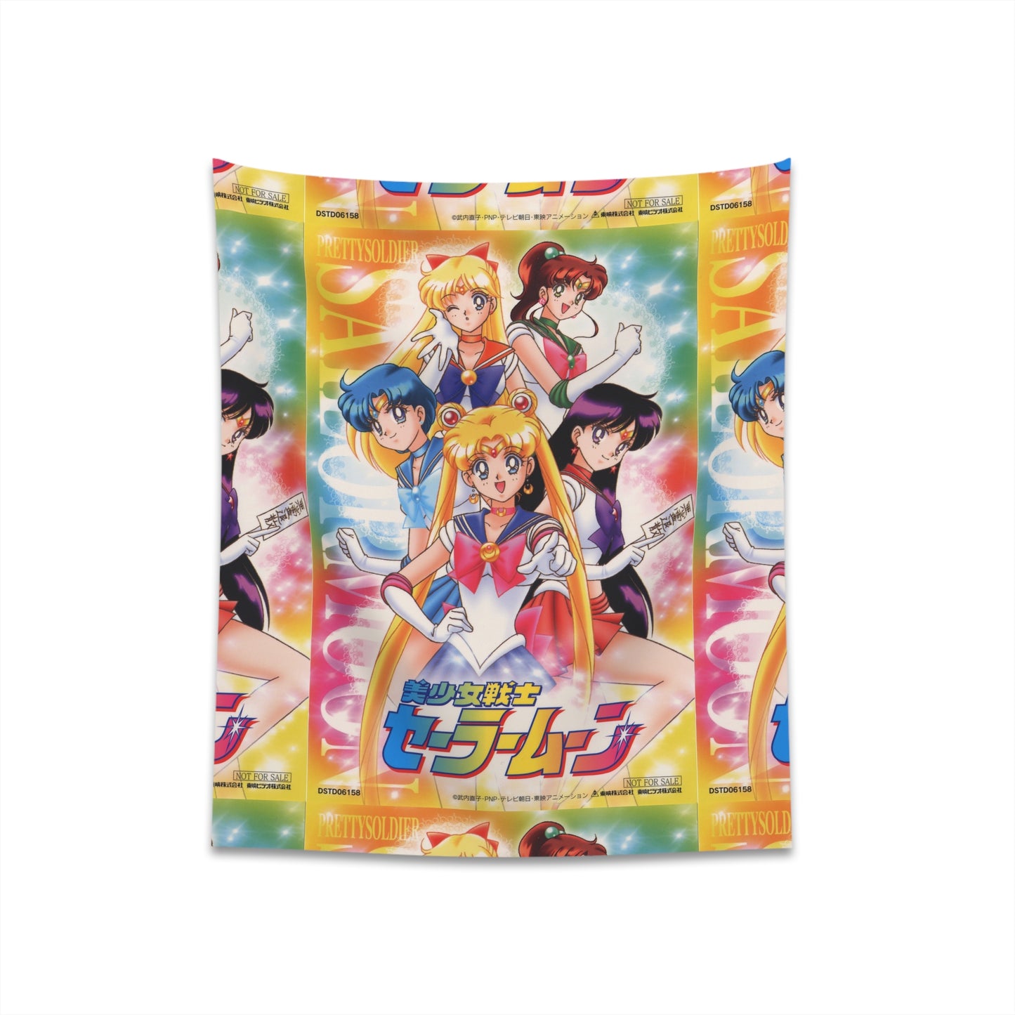 Sailor Moon Vibrant Anime Kanji Tapestry