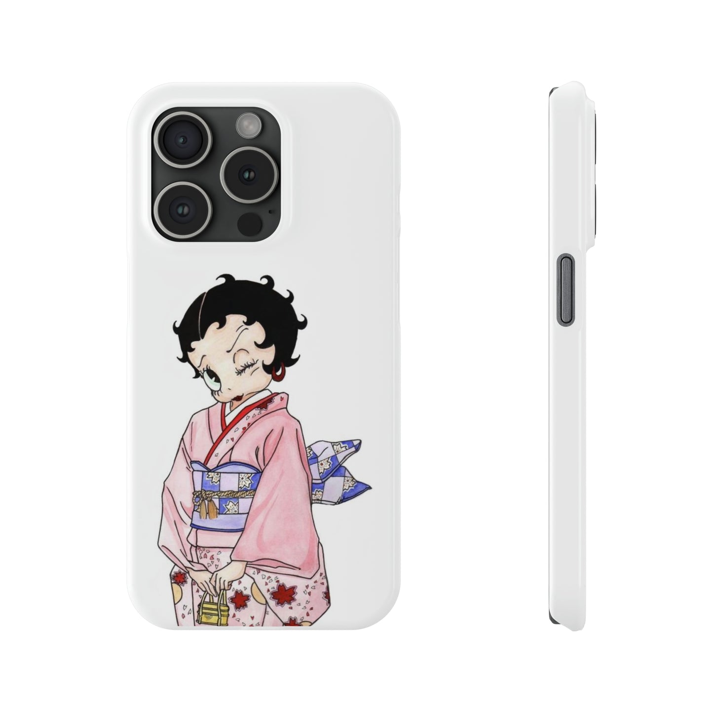 Betty Boop Geisha Japanese iPhone Case (14 & 15 Models)