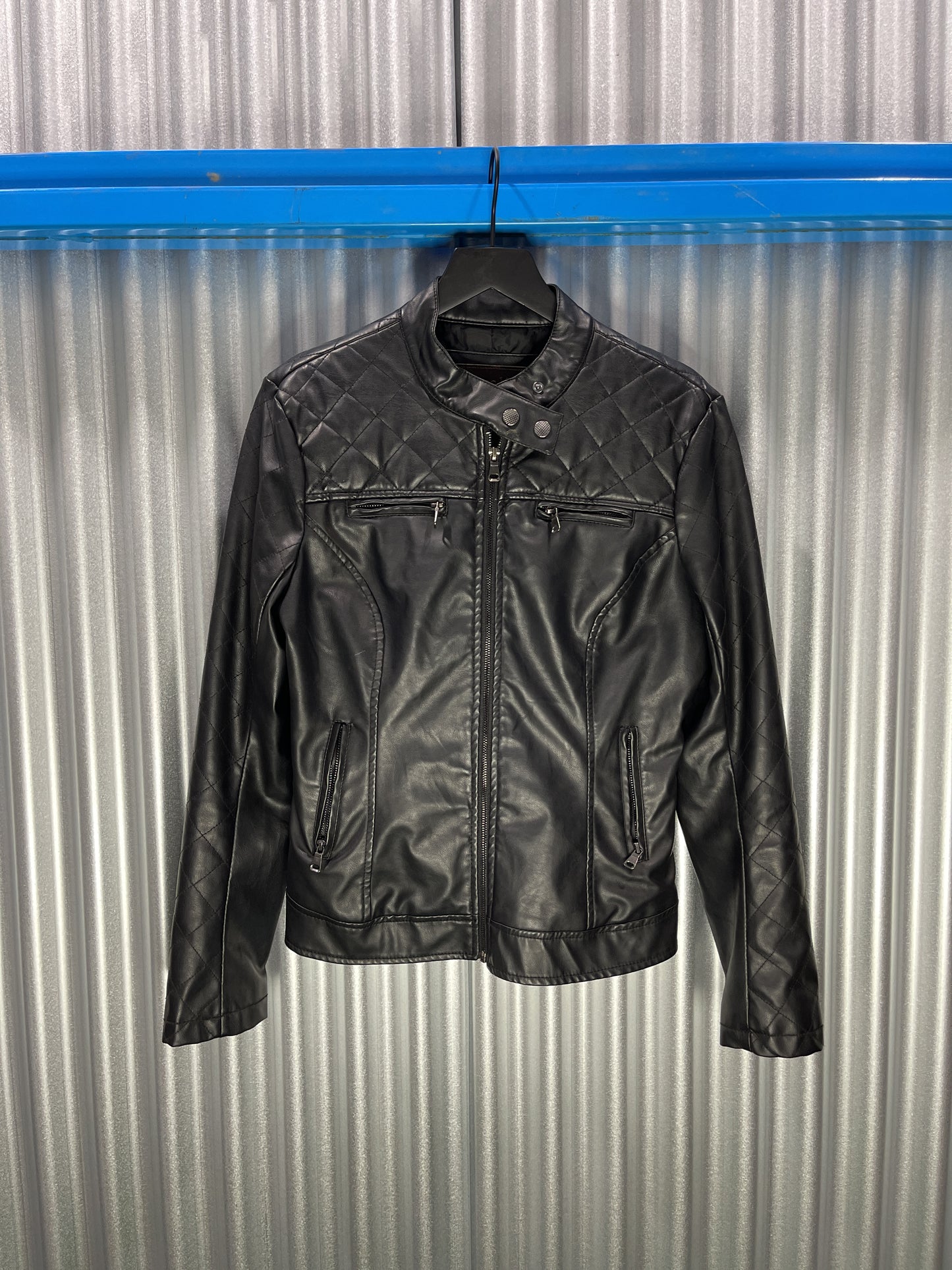 Cavalini Faux Leather Biker-Style Jacket