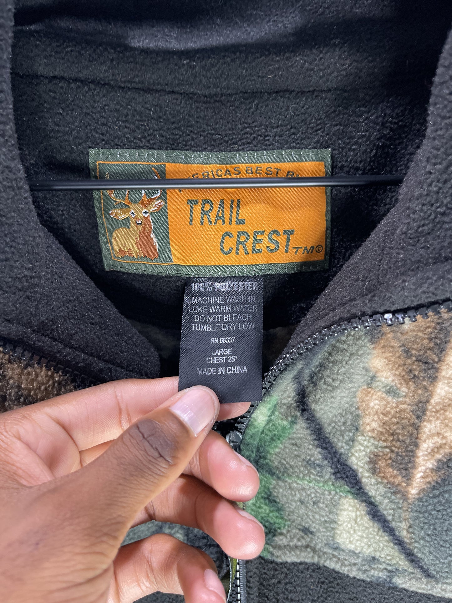 Trail Creek Camo Fleece Zip