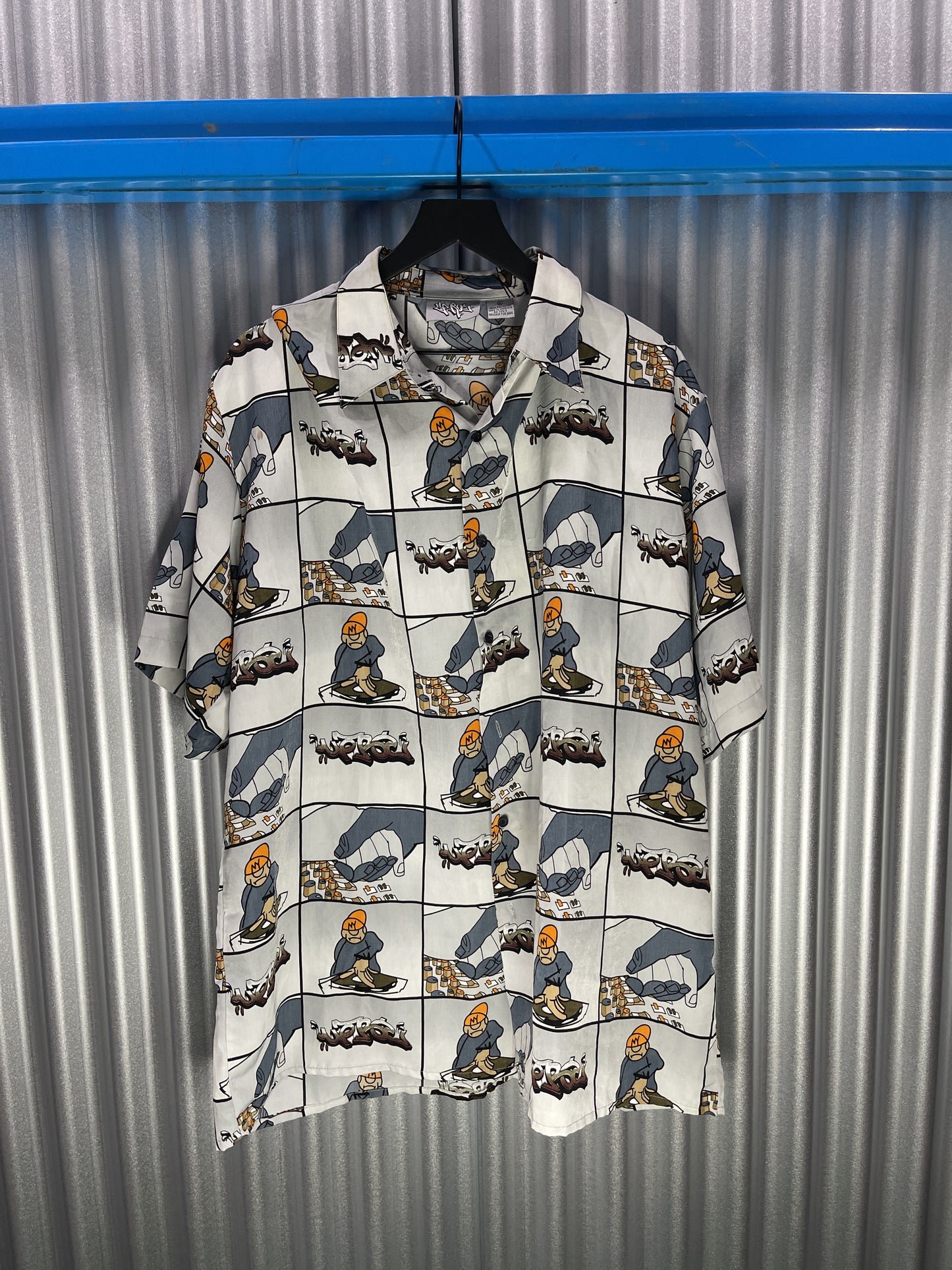 DJ / Graffiti Graphic S/S Button Up