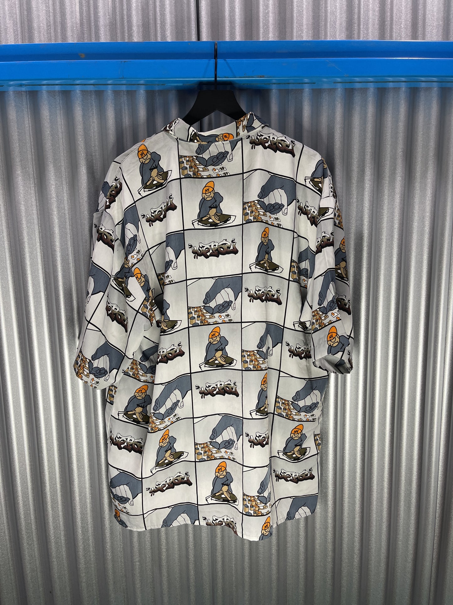 DJ / Graffiti Graphic S/S Button Up