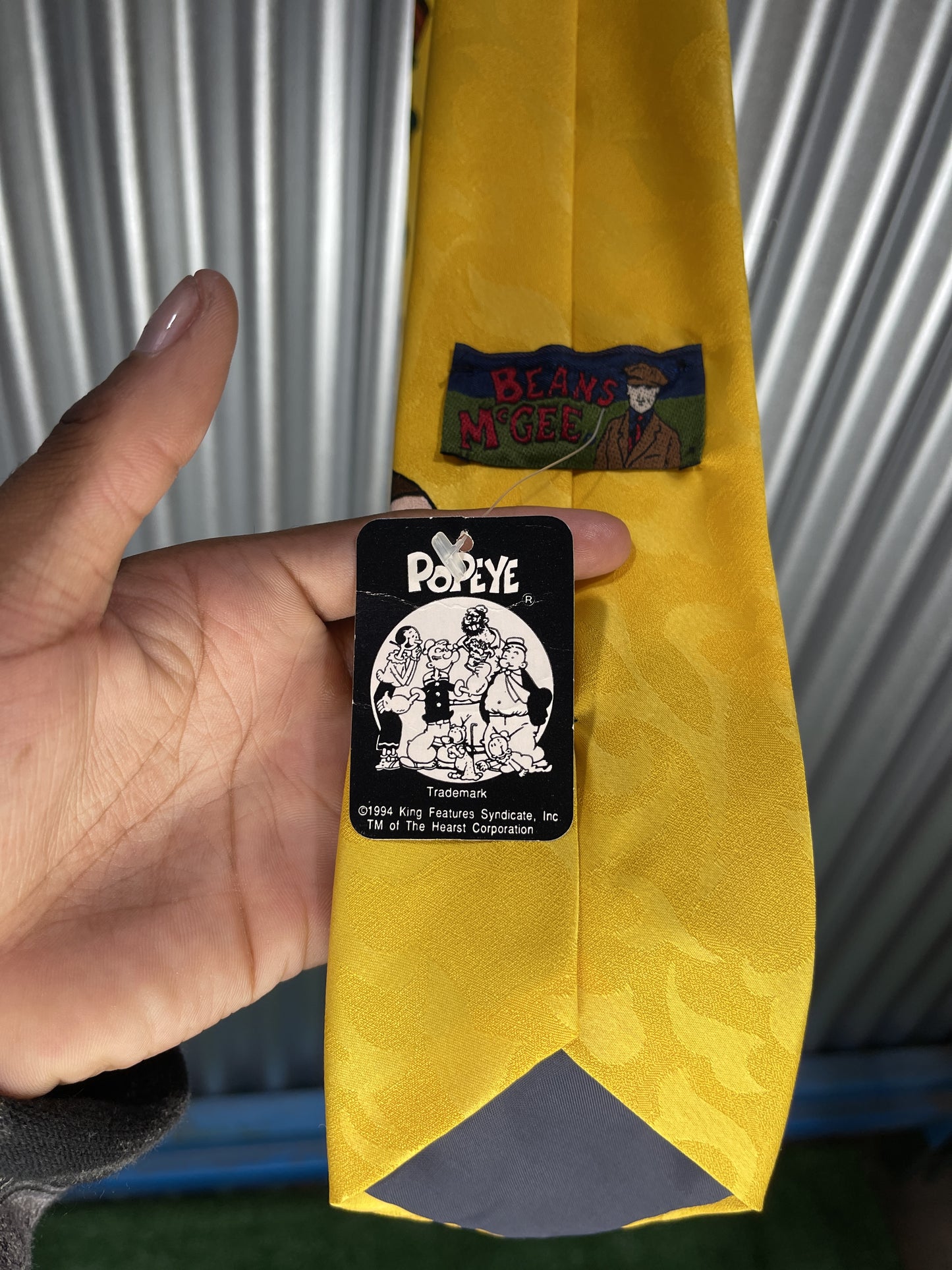 Popeye The Sailor Spinach Neck Tie