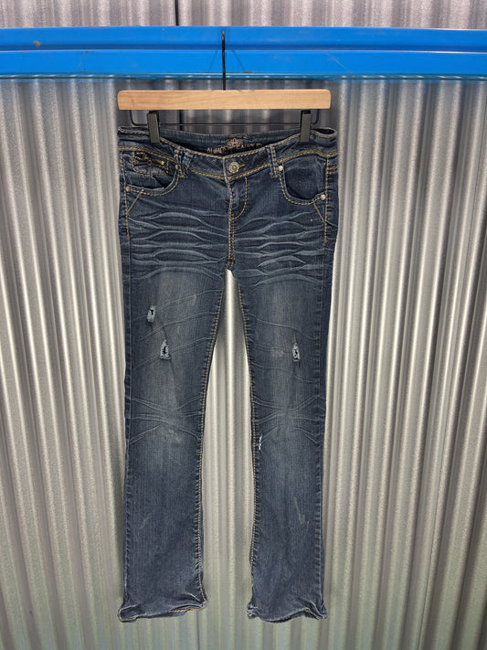 Almost Famous Zipper Denim Rockstar Jeans