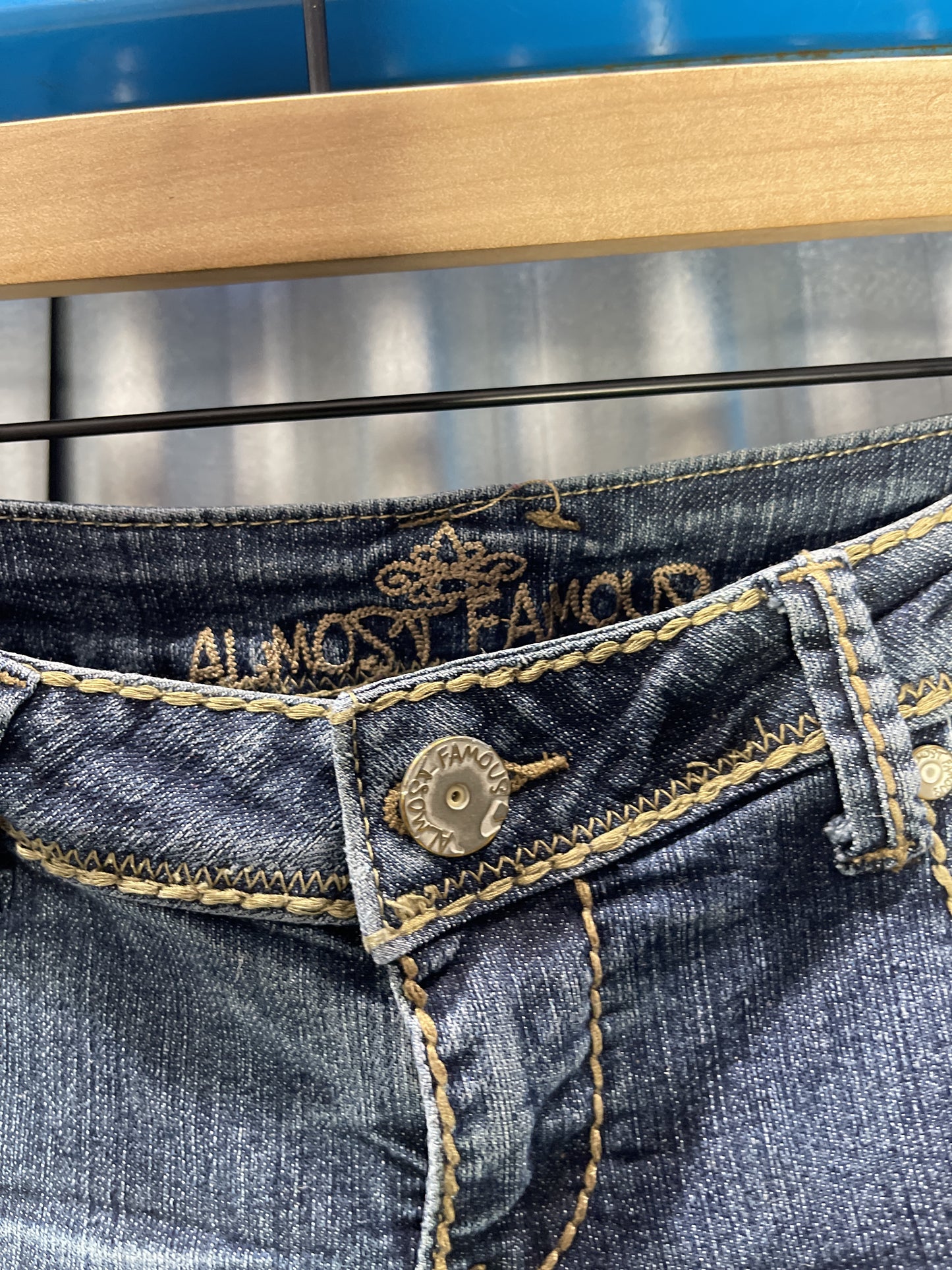 Almost Famous Zipper Denim Rockstar Jeans