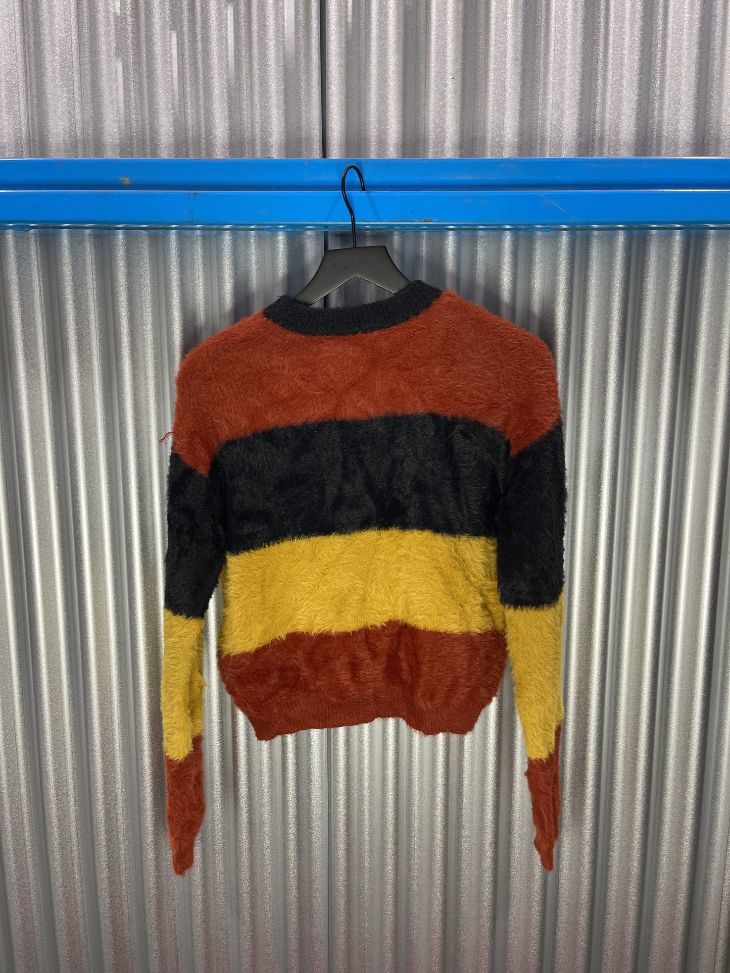 Cotton Emporium Mohair-Style Striped Sweater