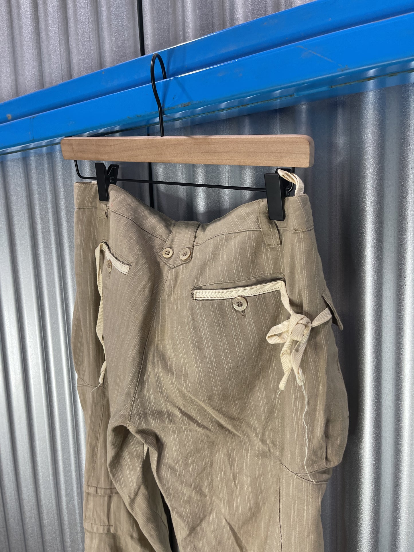 Tahaski Dual-Fabric Tapered Cargo Trousers