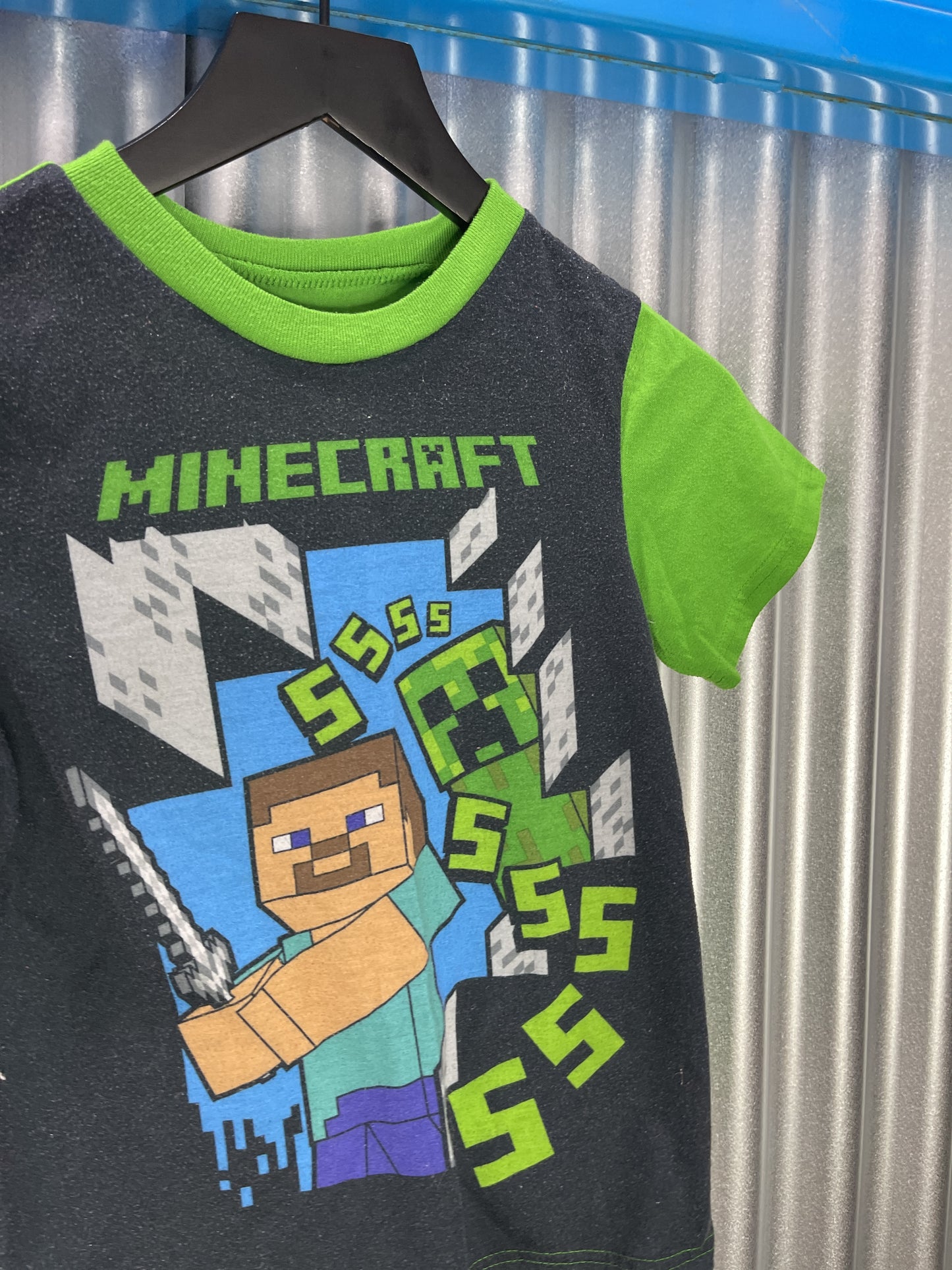 Minecraft Steve+Creeper Baby Tee