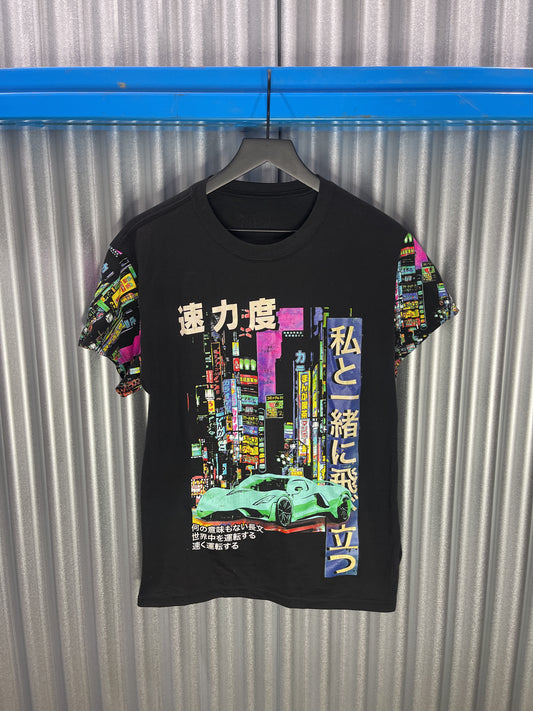 Cyberpunk Japanese Futuristic Kanji Tee