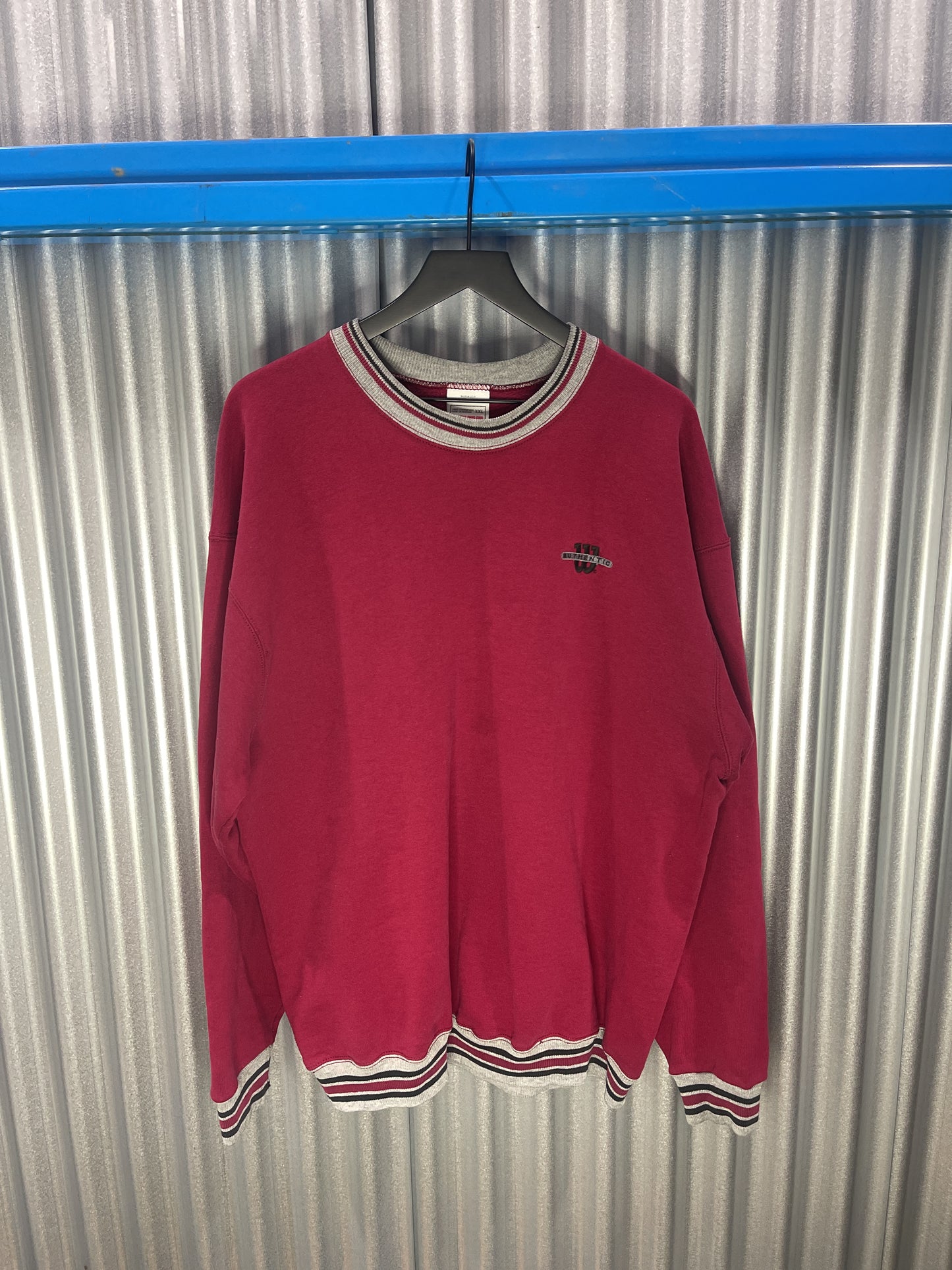 Wilson's Retro Striped Crewneck Sweatshirt