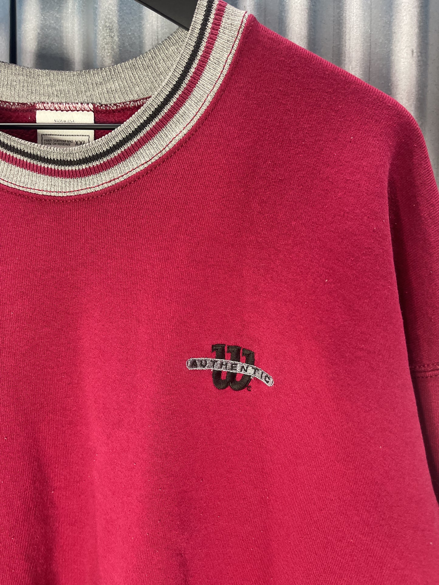 Wilson's Retro Striped Crewneck Sweatshirt