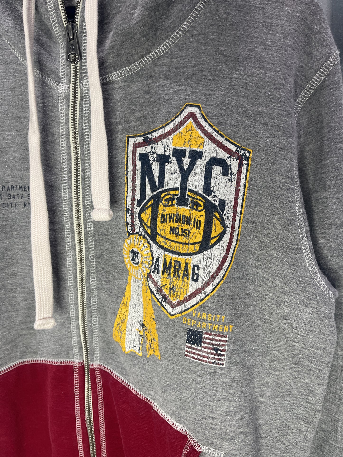 American Rag NYC Varsity Department Zip Sweatshirt