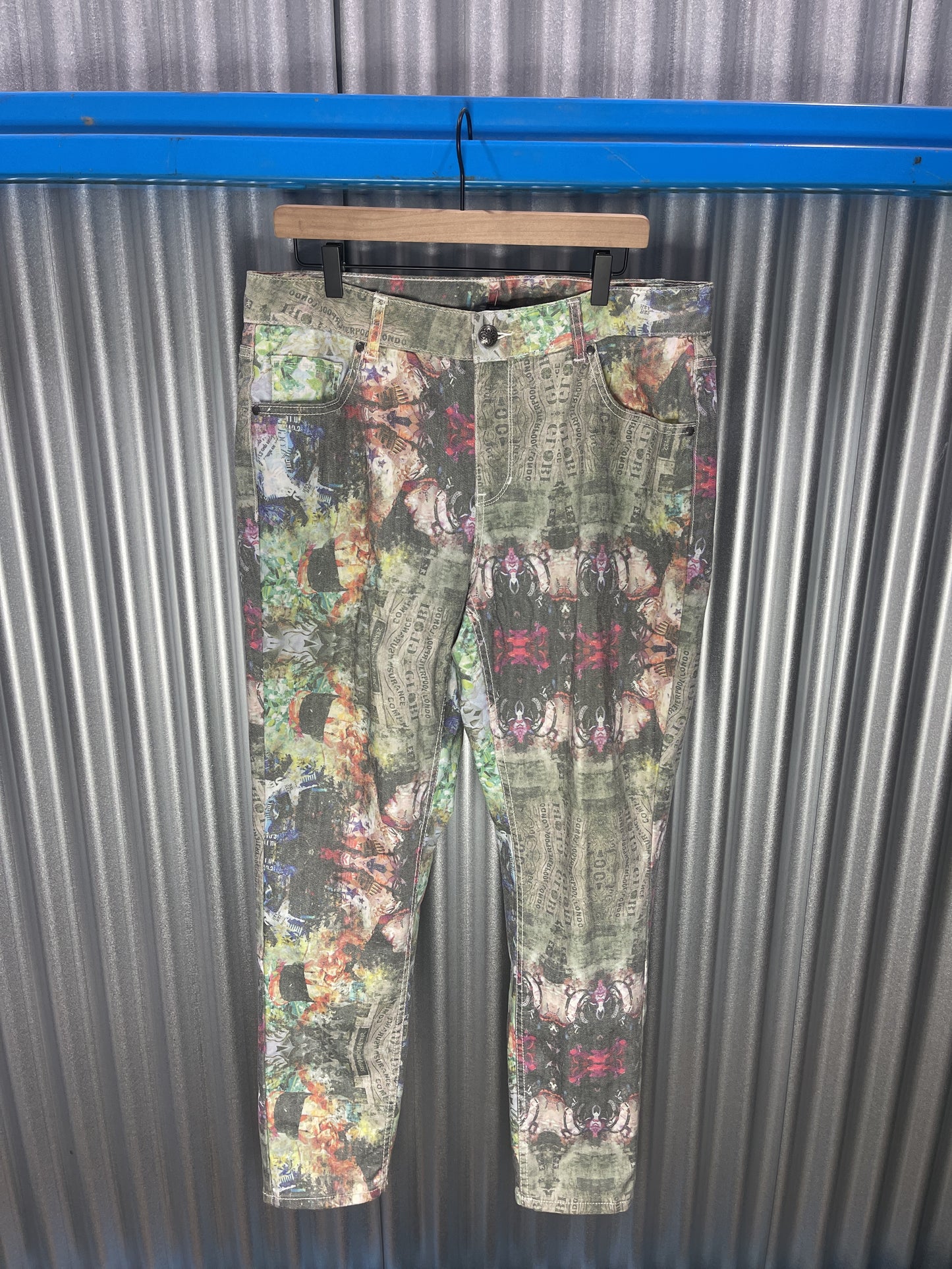 Lane Bryant Multi-Color Graphic Pants