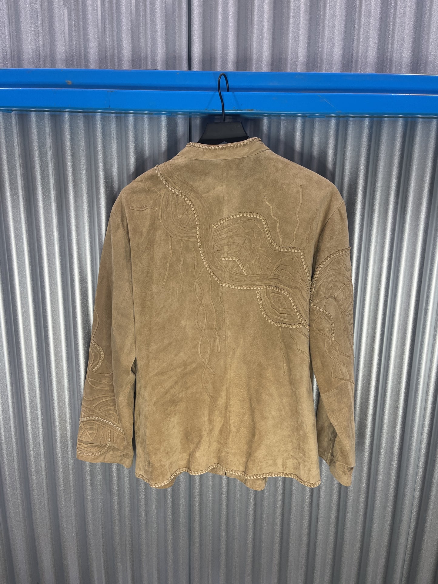 CHICO'S Western-Style Suede Leather Jacket