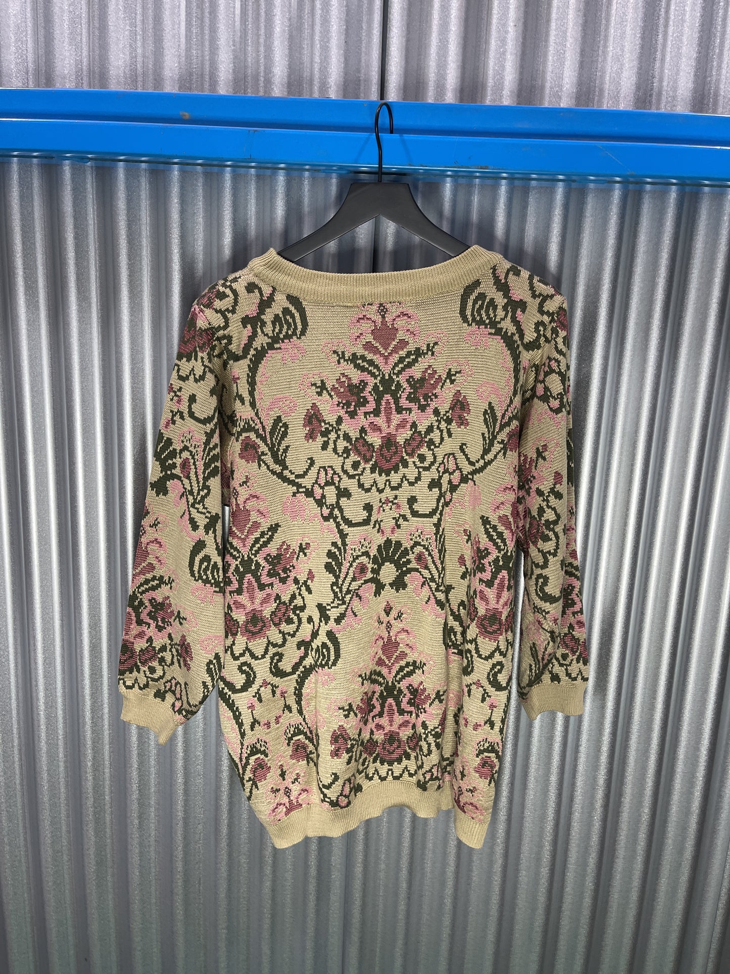 Anne Pinkerton Floral Acrylic Sweater