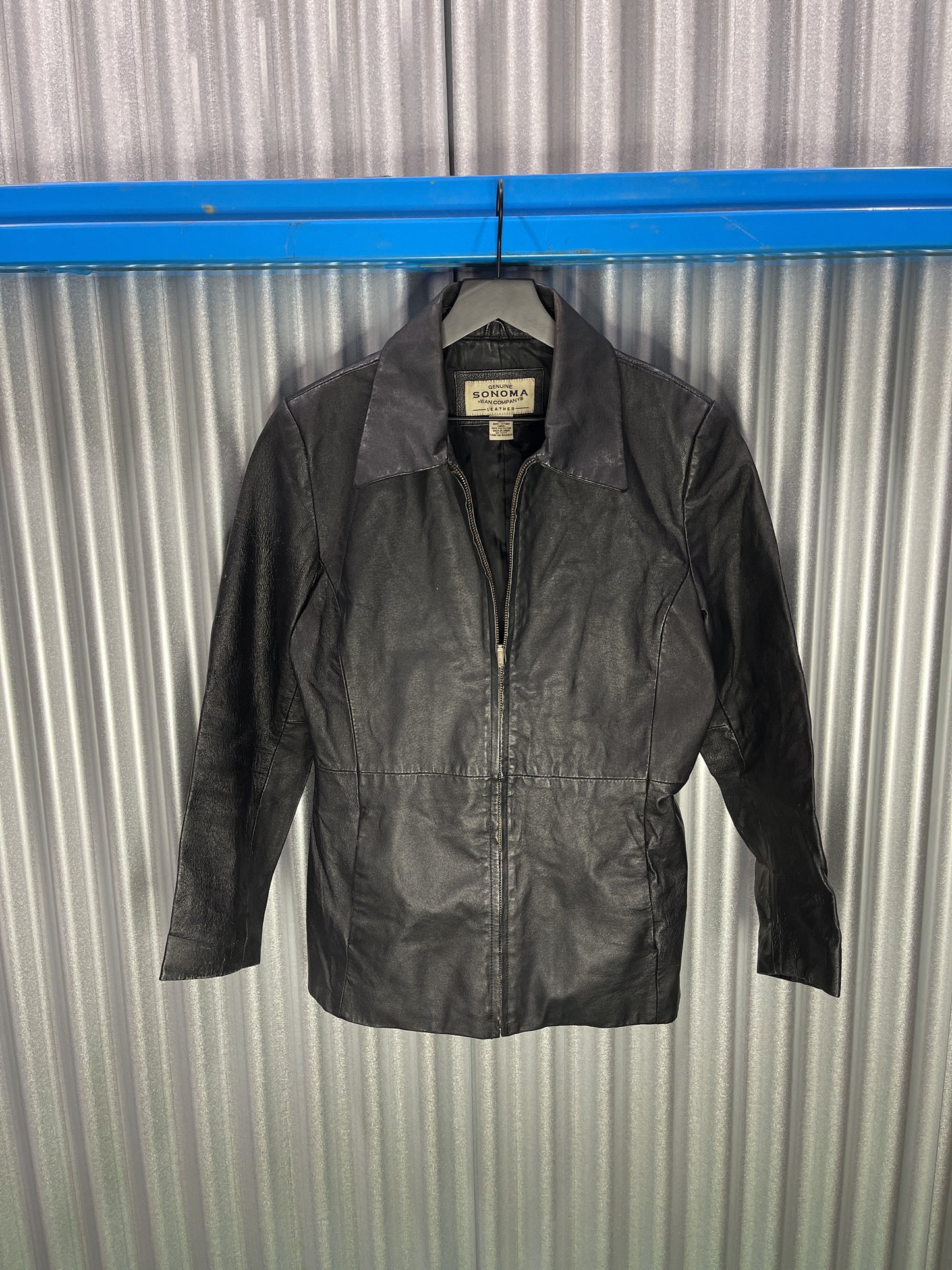 Sonoma Jean Company Genuine Leather Zip Coat