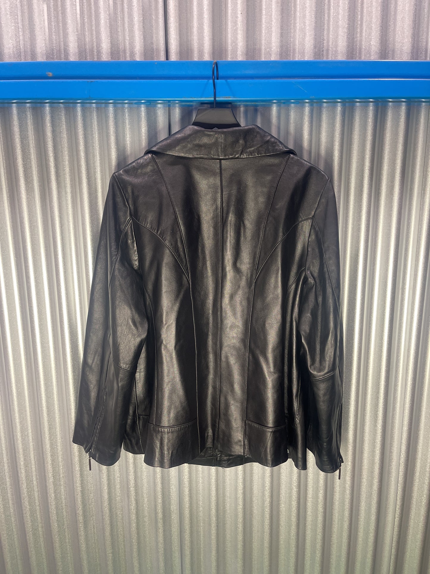 Lane Bryant Biker-Style Leather Blazer Coat