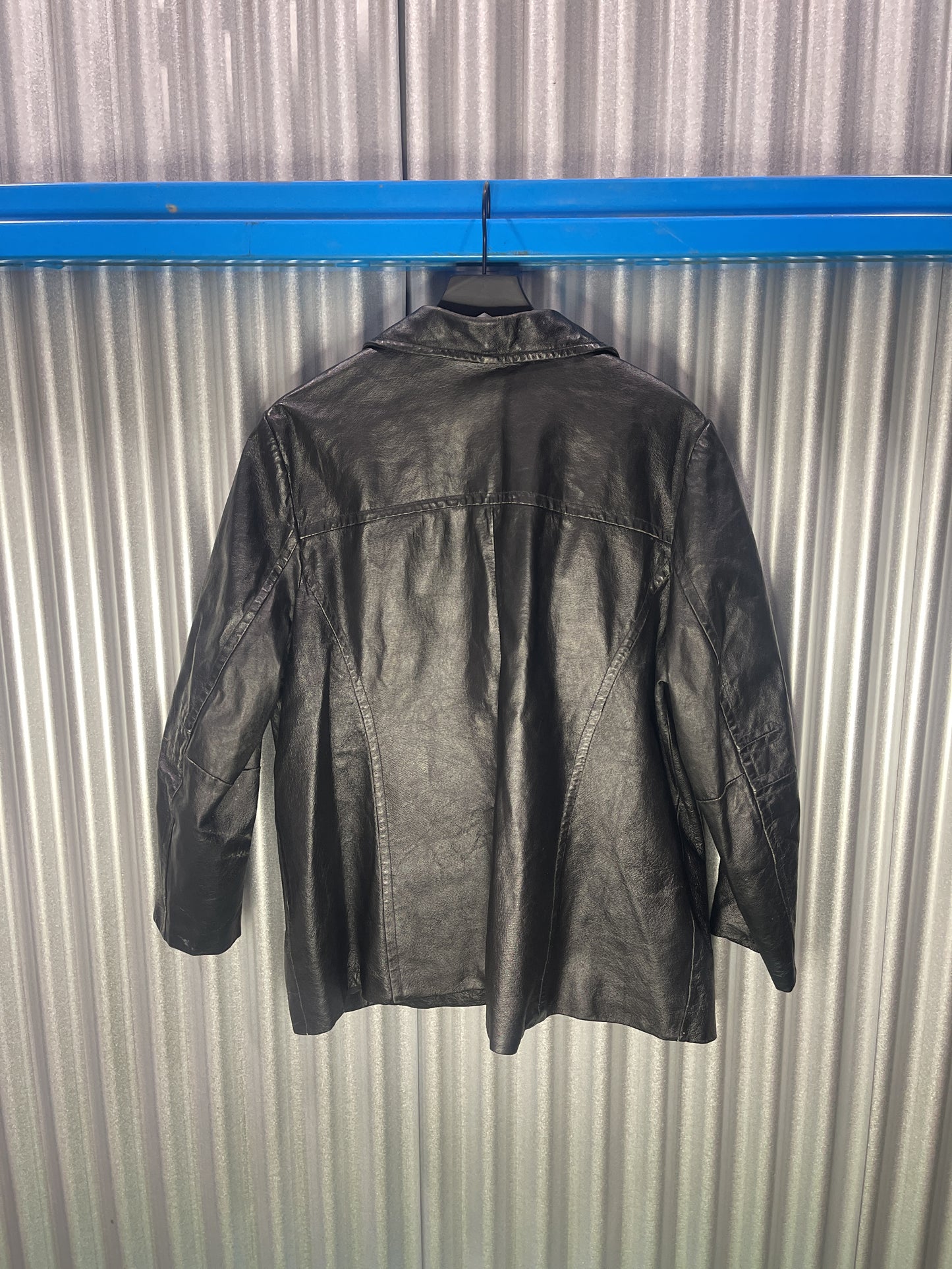 JL Studio Genuine Leather Blazer Coat