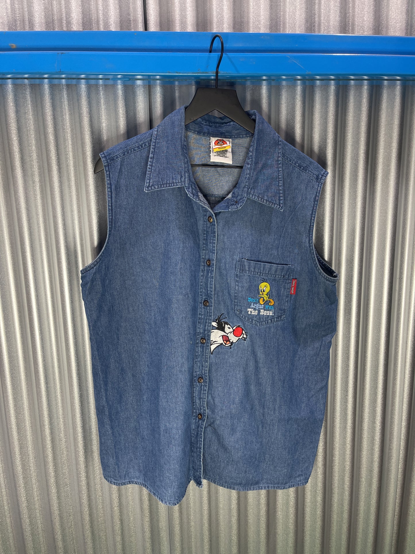 Looney Tunes Tweety+Sylvester Denim Vest