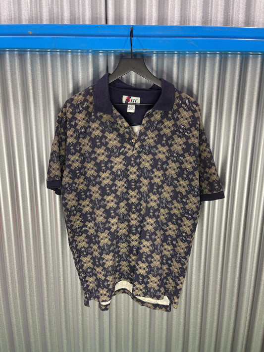 ITC Poly-Patterned Polo Shirt