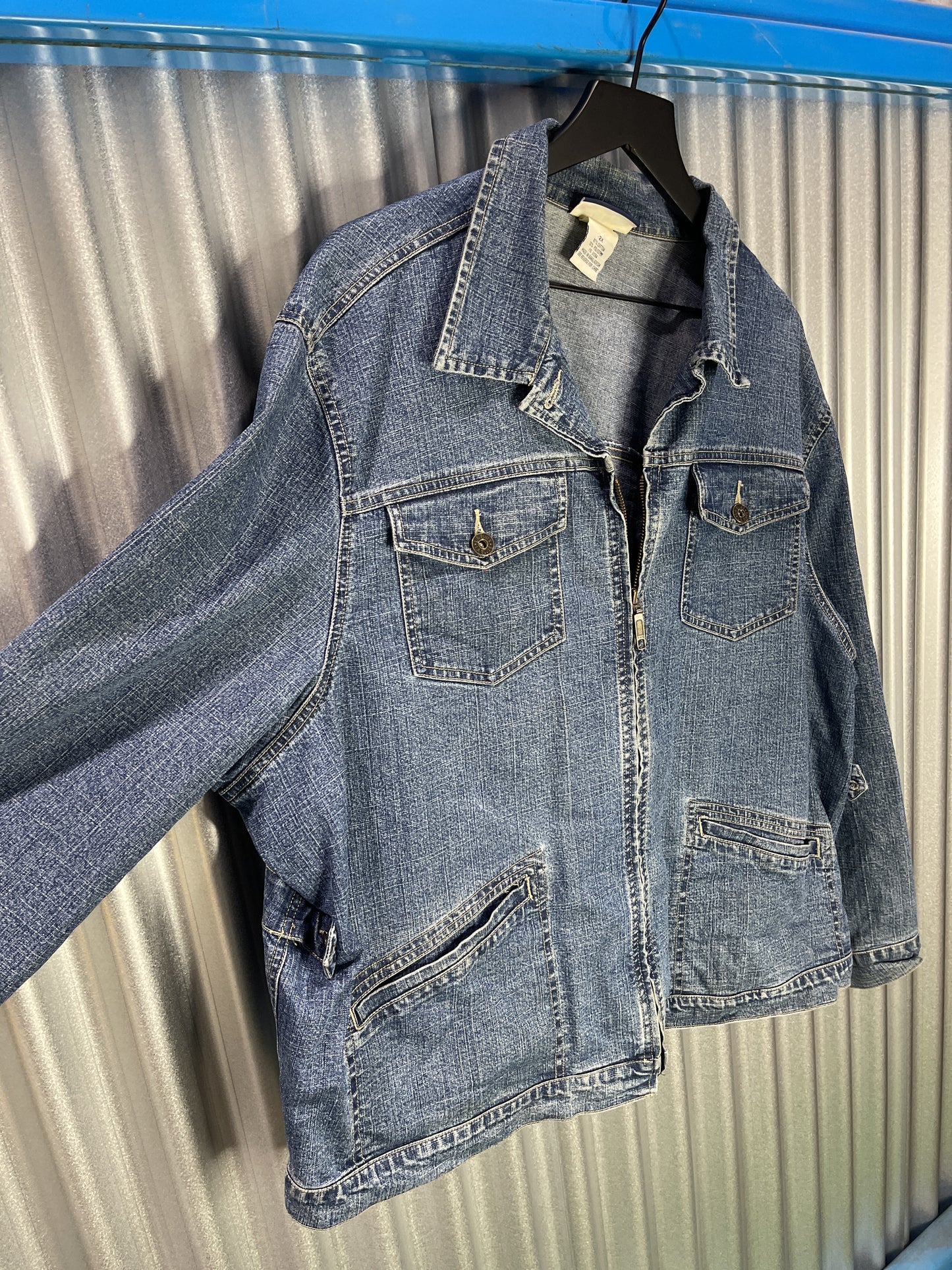 L.A. Blues Stretch Cargo Denim Work Jacket