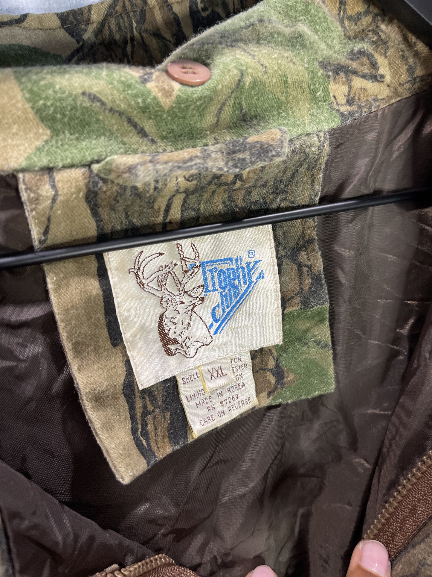 Trophy Club Hunting Camo Cargo Coat w/ Dual Zip + Inner Zip