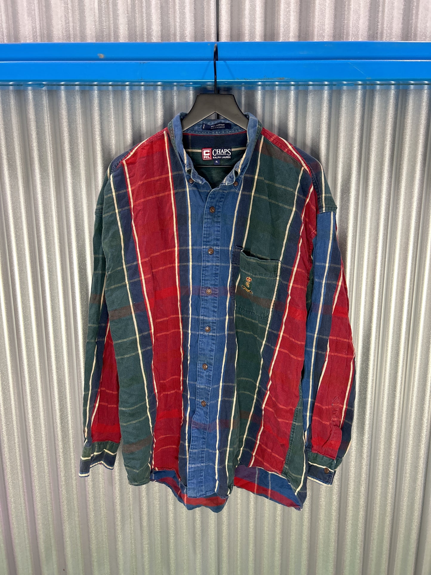 CHAPS Multi-Plaid Soft Button-Up Shirt