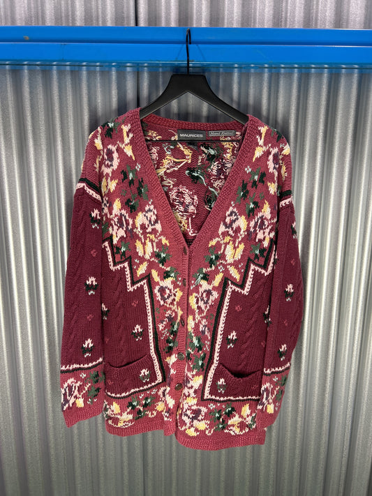 Maurices Oversized Hand-Knitted Retro Cardigan