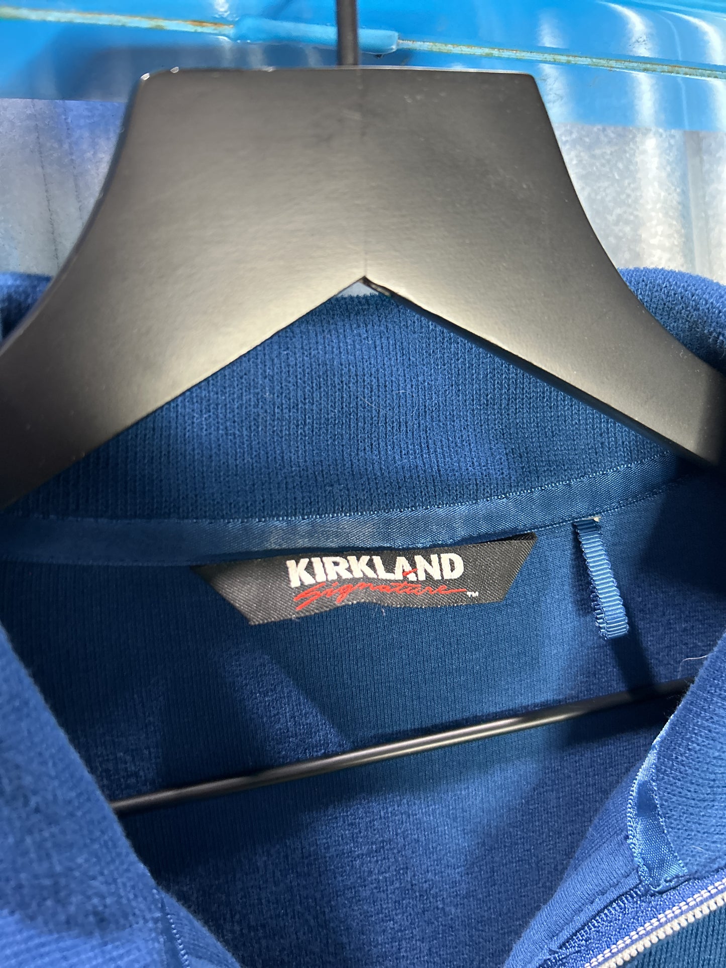 Kirkland Signature Racer Dual-Zip Minimal Sweater Jacket