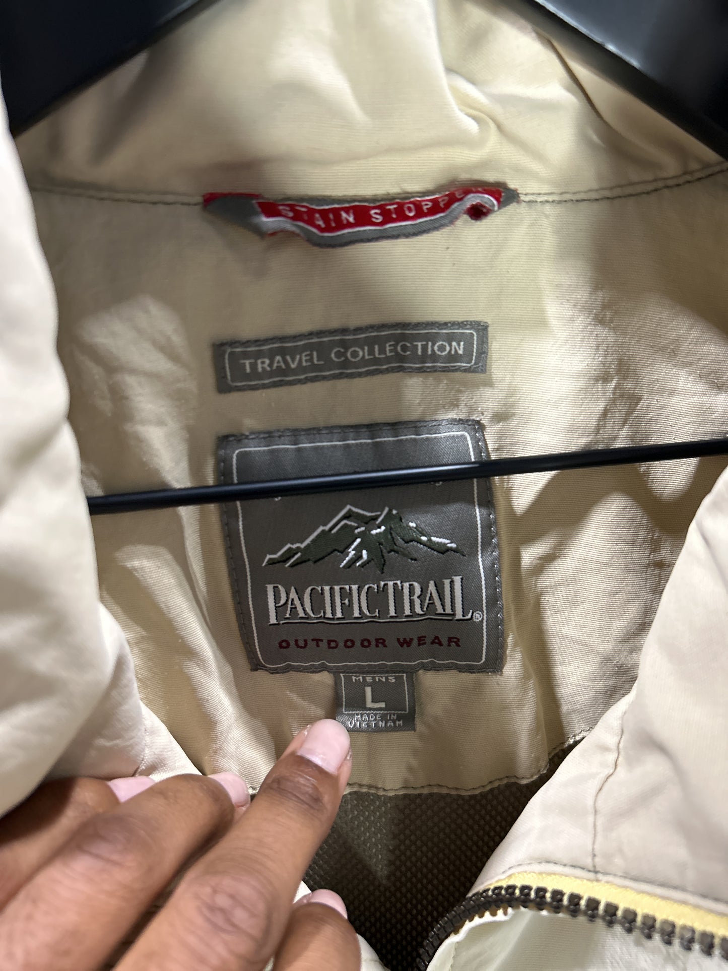 Pacific Trail Classic Striped Windbreaker Jacket w Hood