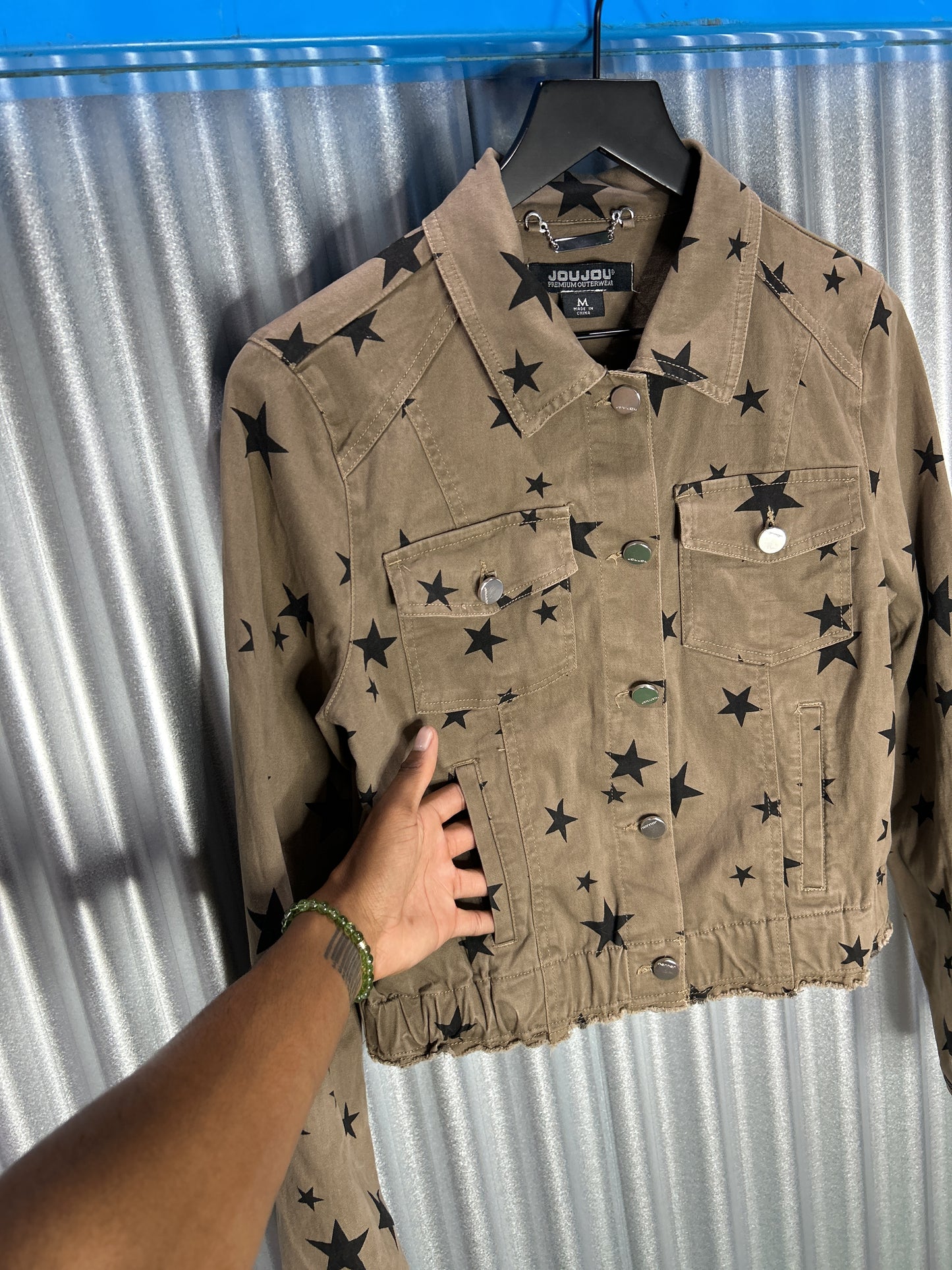 JouJou Star Print Denim Jacket