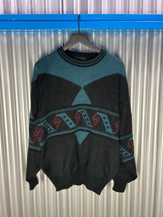 Michael Gerald Colorblock Vintage Acrylic Sweater