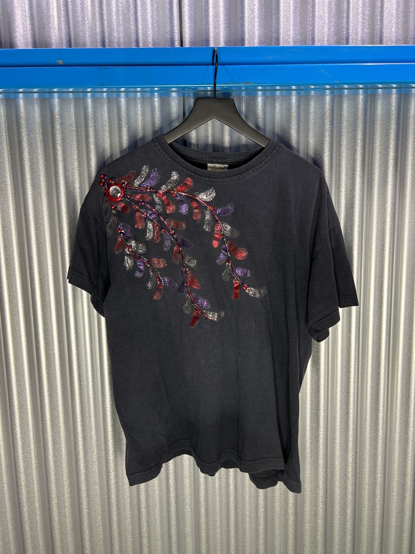 FAST Clothing Gemmed Leaf Graphic Tee