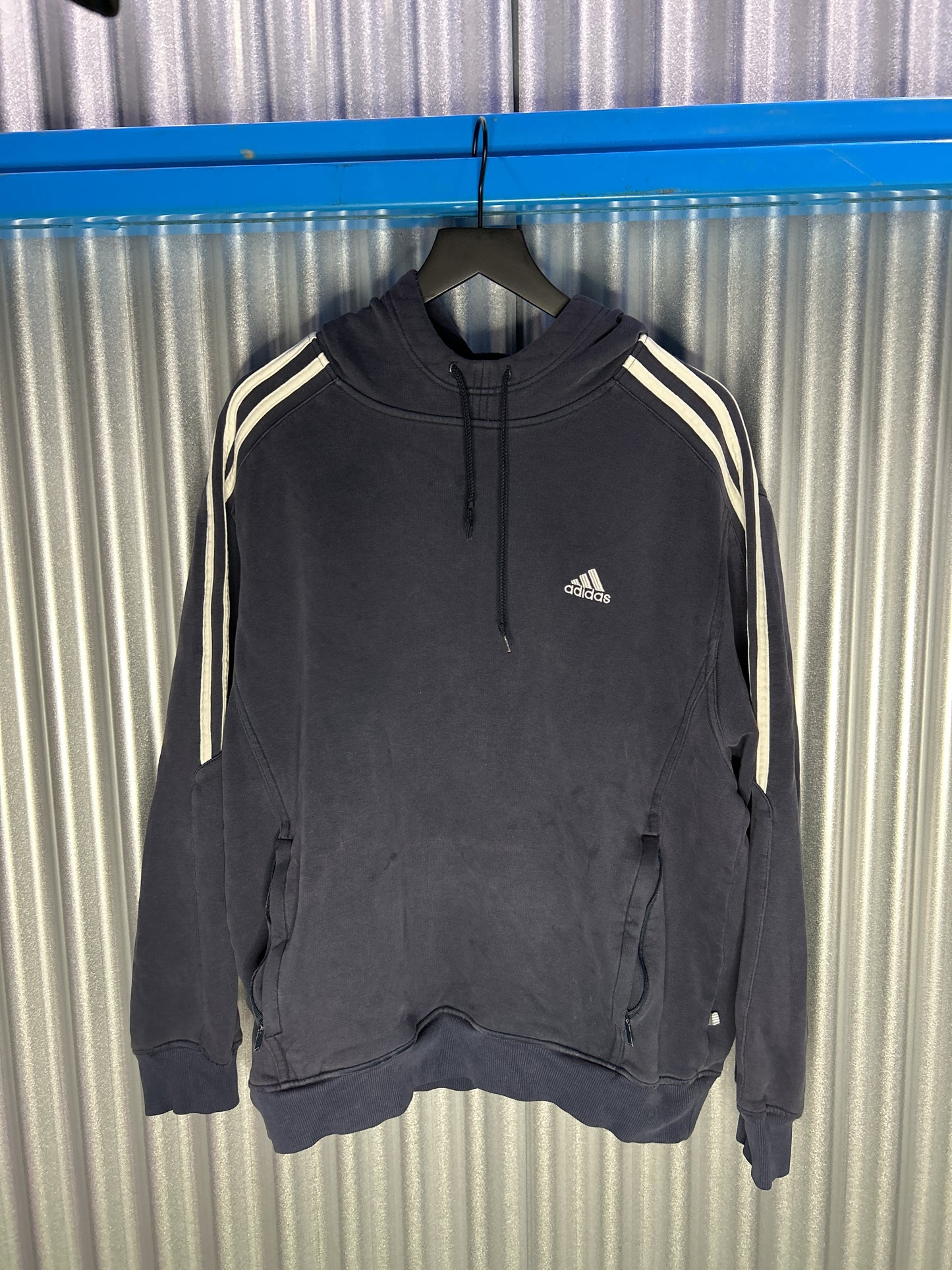 Adidas Zippered Hooded Sweatshirt