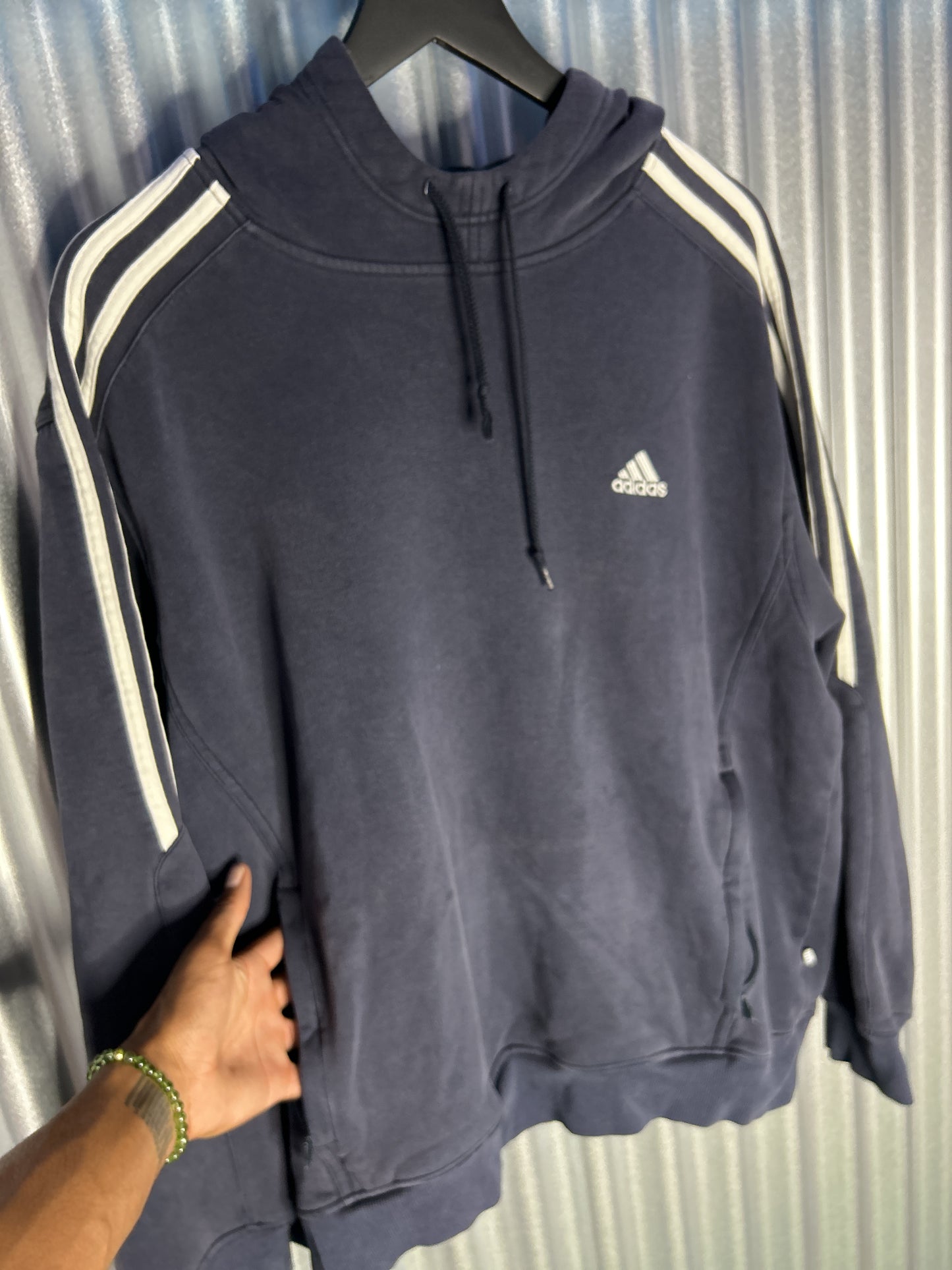 Adidas Zippered Hooded Sweatshirt