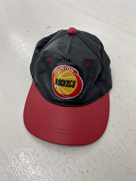 Retro Houston Rockets Leather Hat