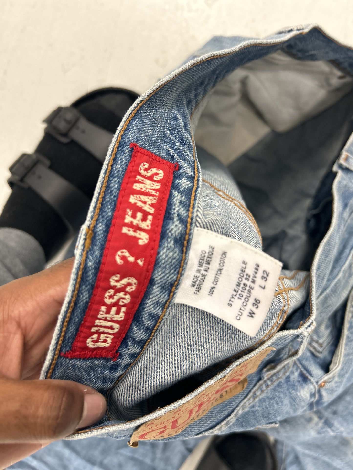 Retro Guess Washed Blue Jeans