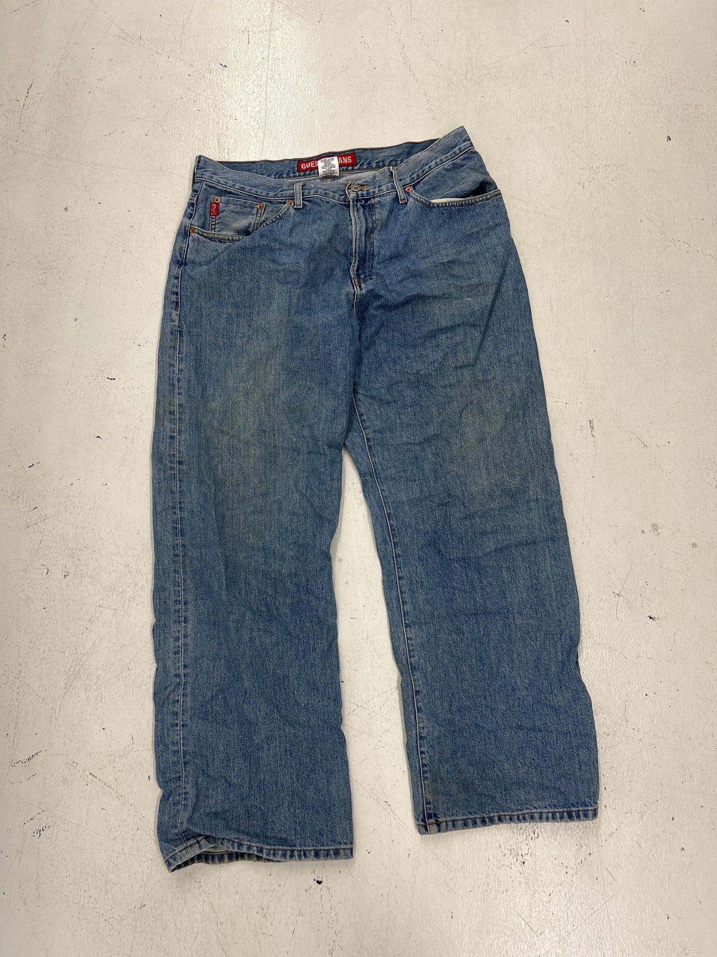 Retro Guess Washed Blue Jeans