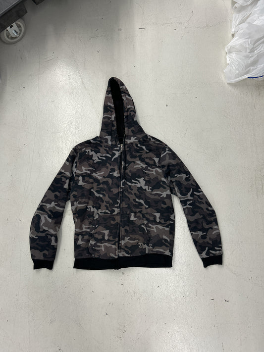 Open Trails Camo Fleece Lined Zip Hoodie