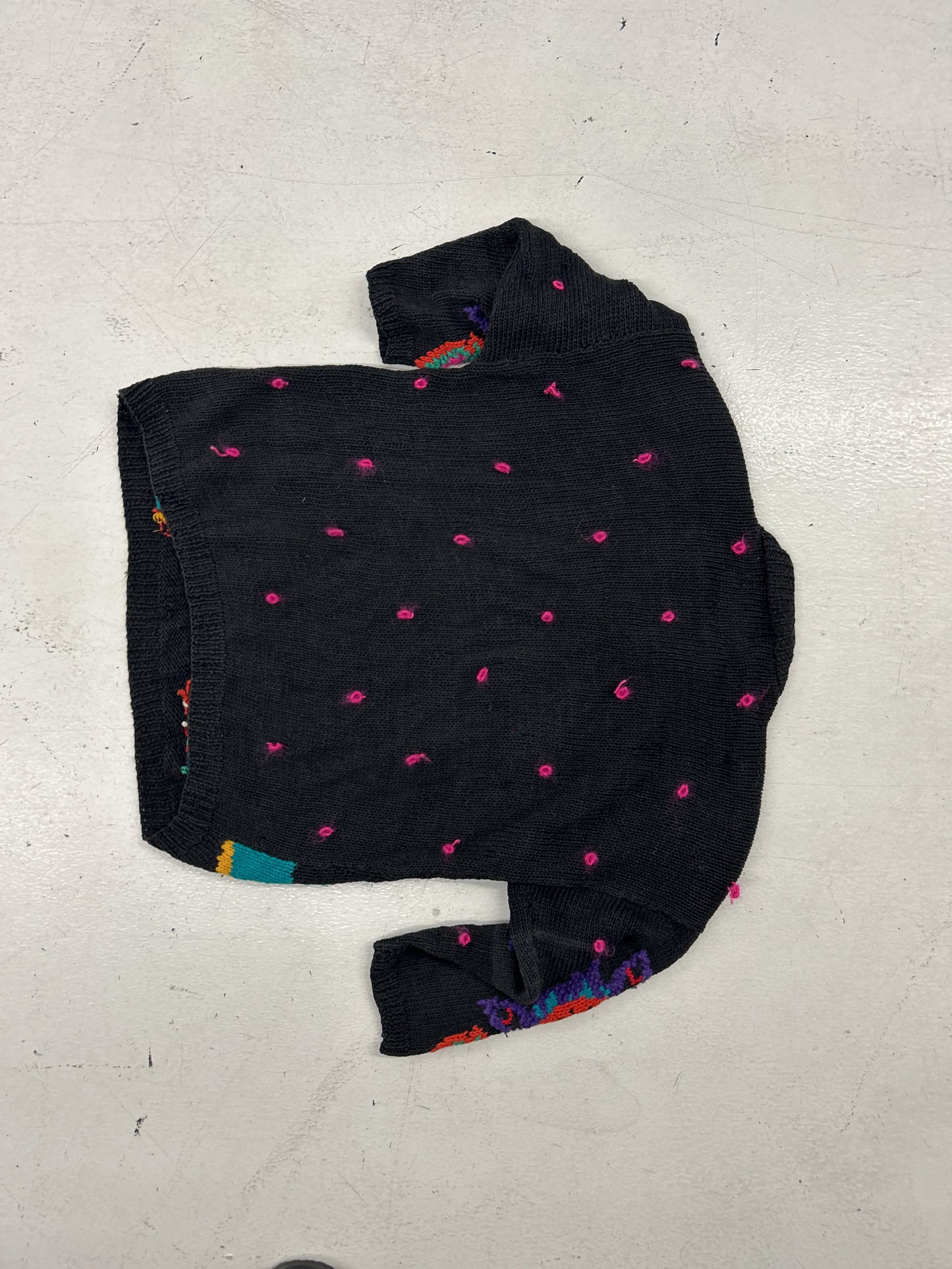 Forenza Hand-Knitted Floral Sweater