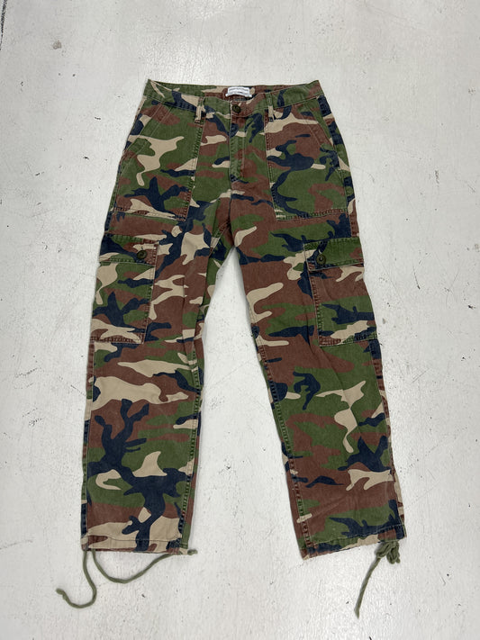 Traditional Military Camo Cargo Trousers