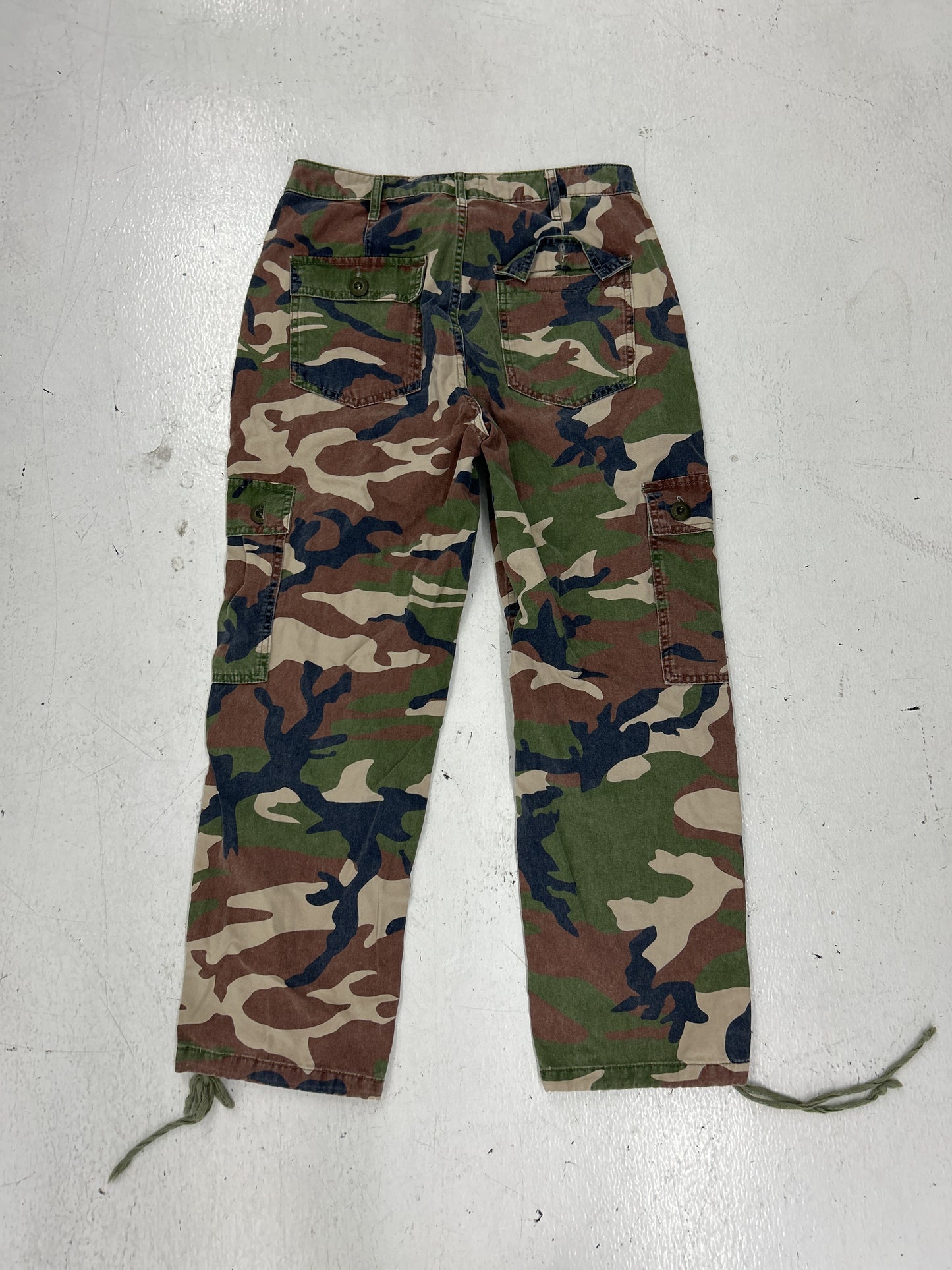 Traditional Military Camo Cargo Trousers