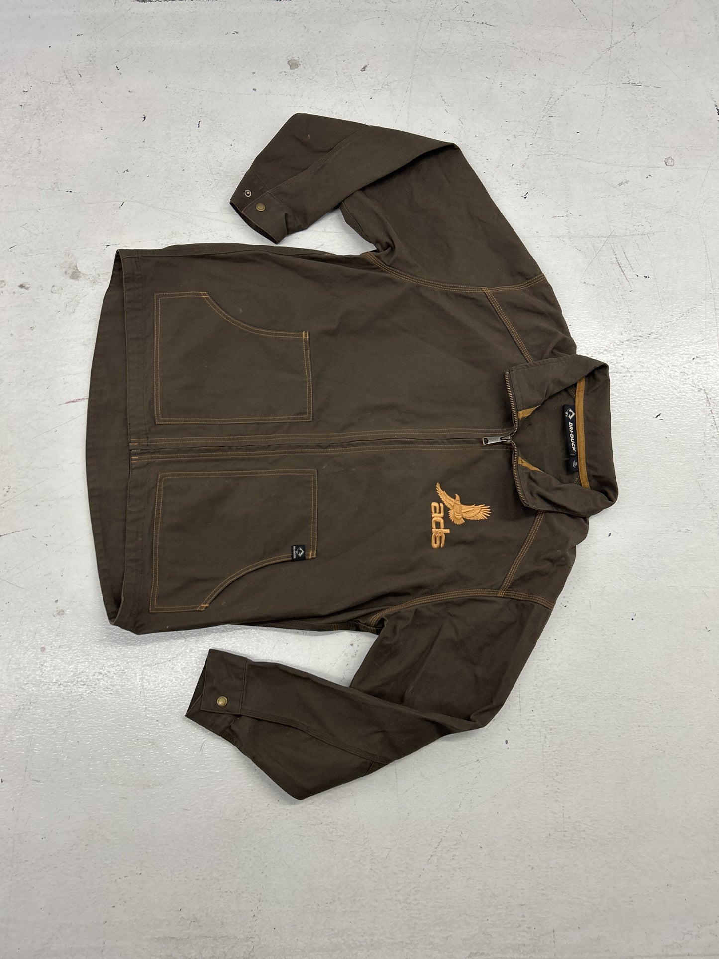 Dri-Duck Contrast Stitch Zip Worker Jacket