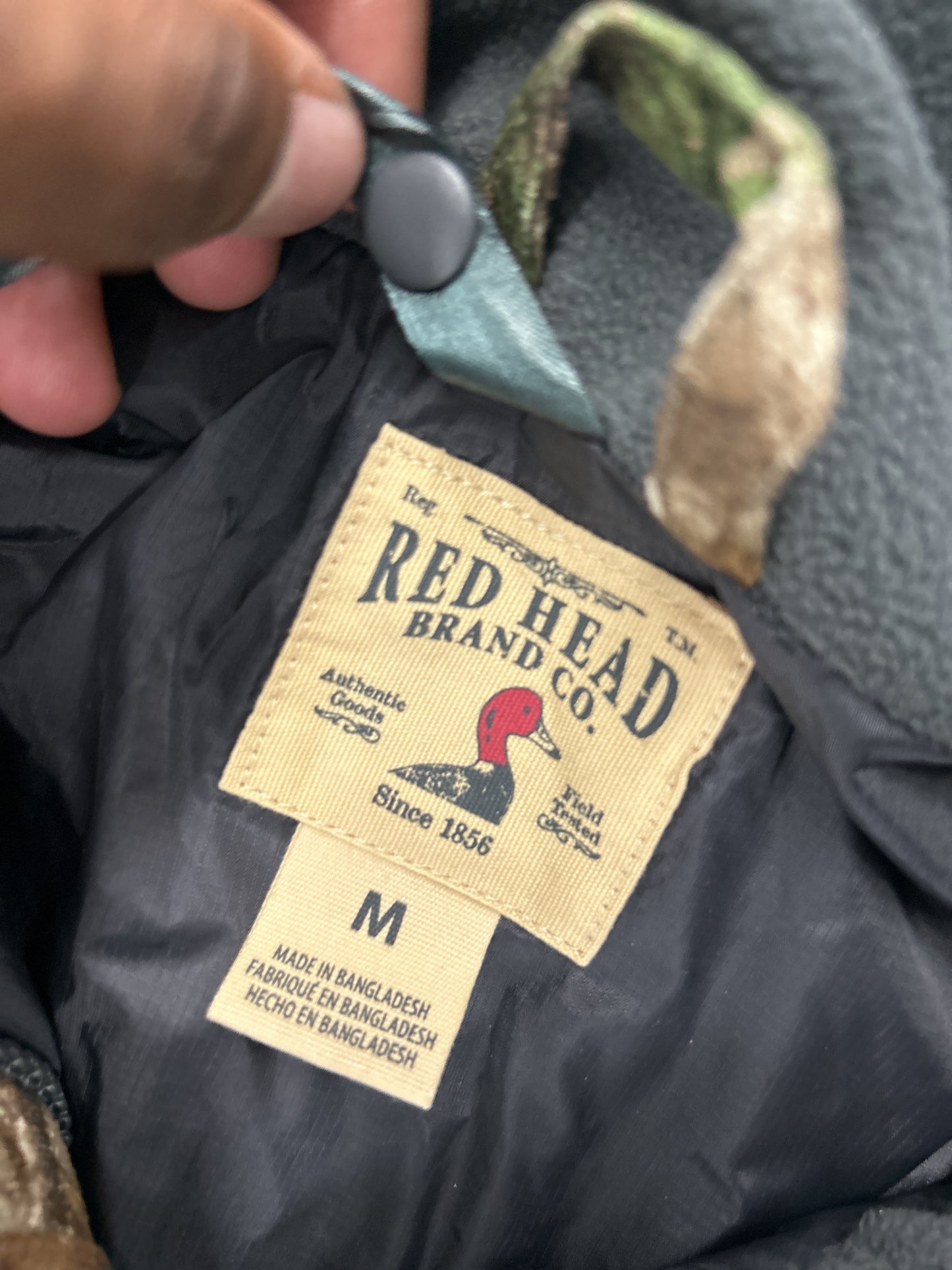 Red Head Multi-Pocket Camo Hunting Utility Jacket