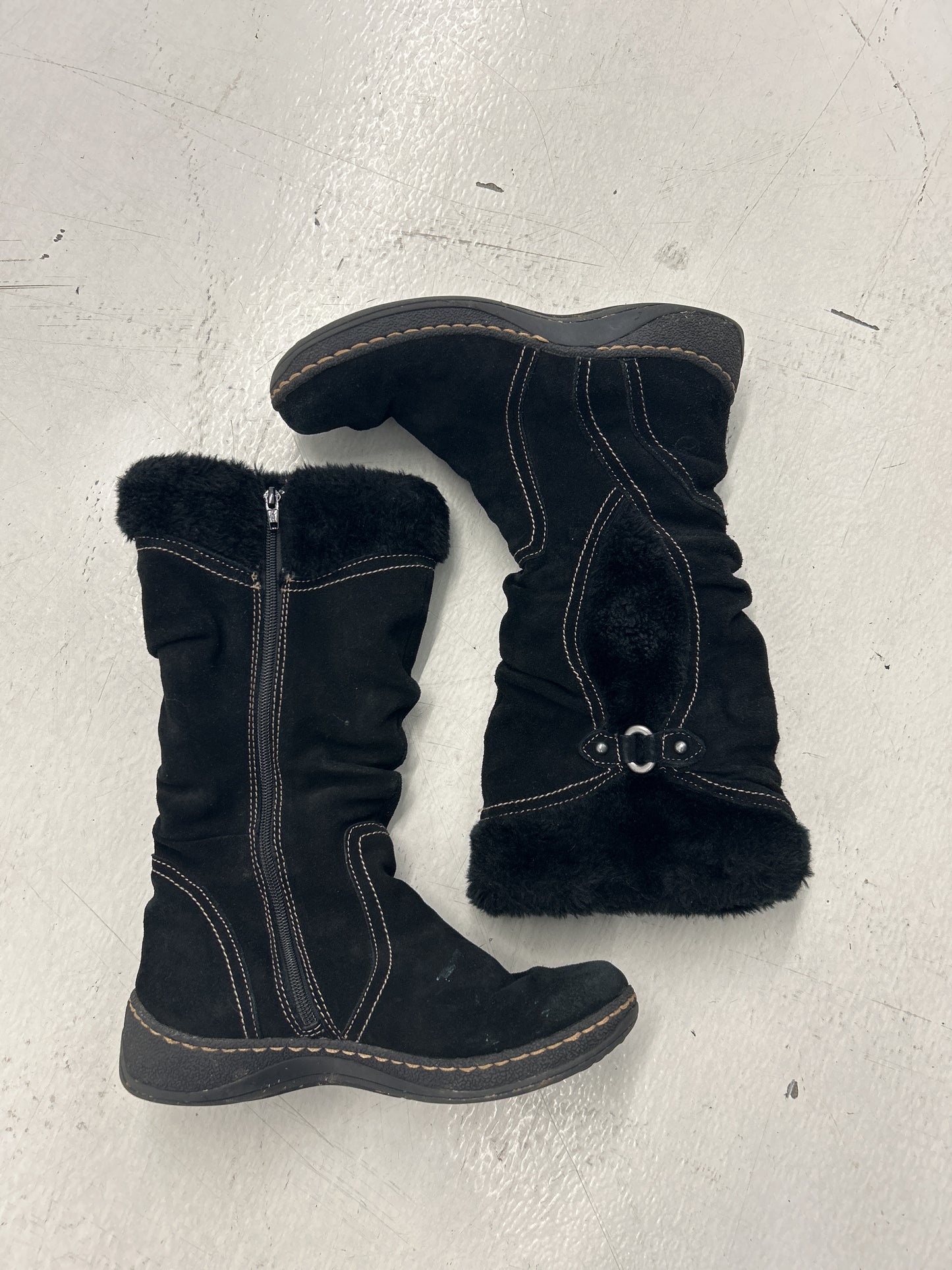 Earth Spirit Genuine Leather and Faux Fur Winter Boots