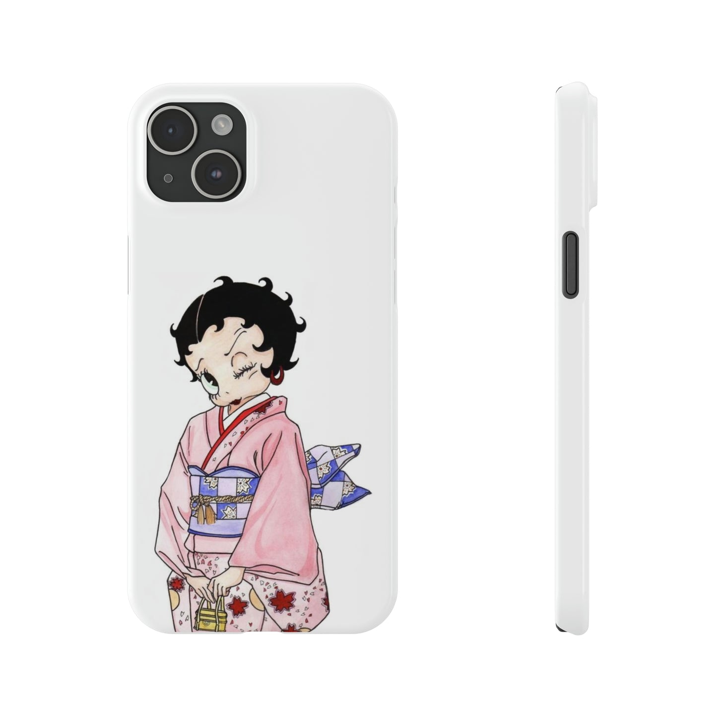 Betty Boop Geisha Japanese iPhone Case (14 & 15 Models)