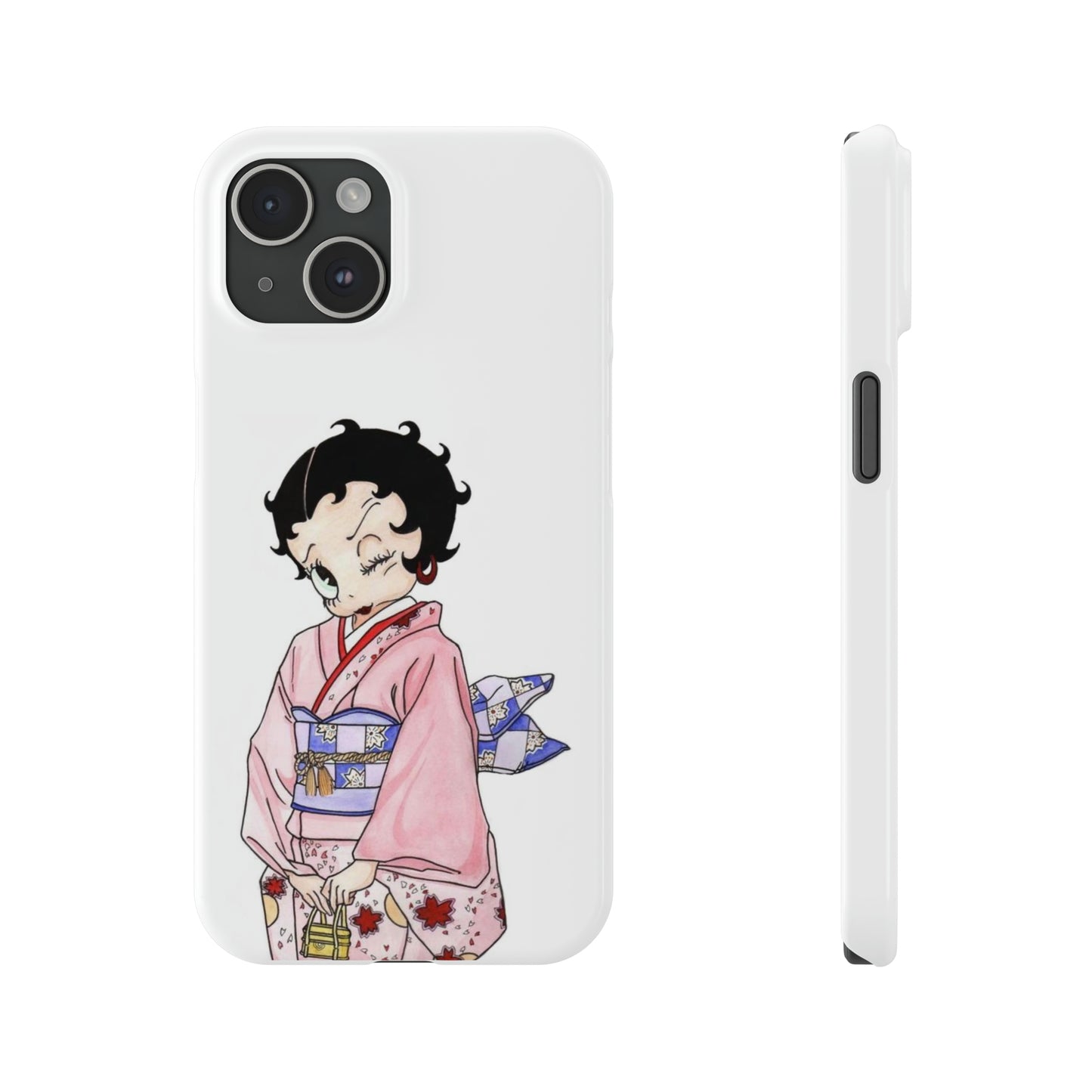 Betty Boop Geisha Japanese iPhone Case (14 & 15 Models)