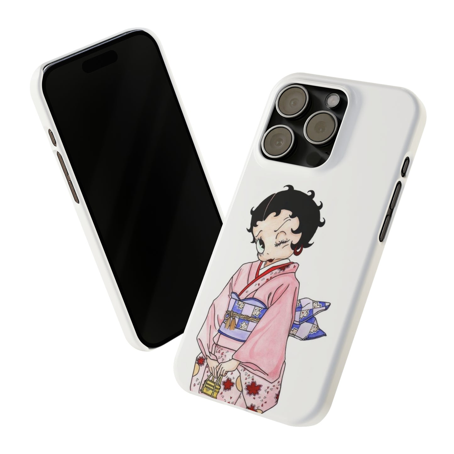 Betty Boop Geisha Japanese iPhone Case (14 & 15 Models)