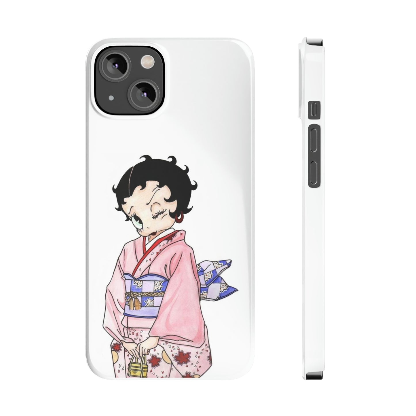 Betty Boop Geisha Japanese iPhone Case (14 & 15 Models)